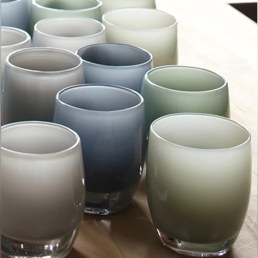 Glassybaby Brother #282 Gray Blue